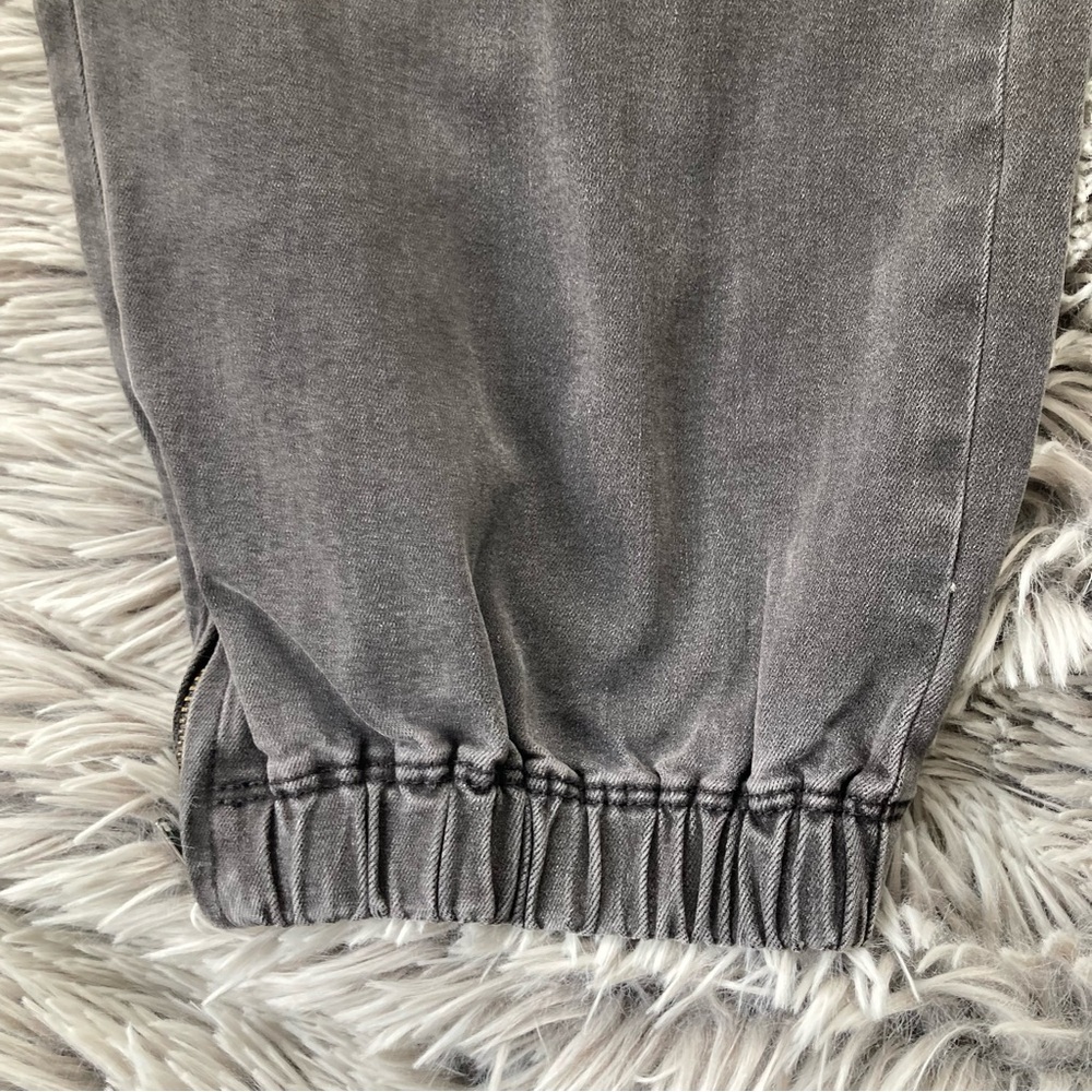 NYDJ- 14W- Charcoal Denim Cropped Pant Jean Zipper Leg - Picture 5 of 11